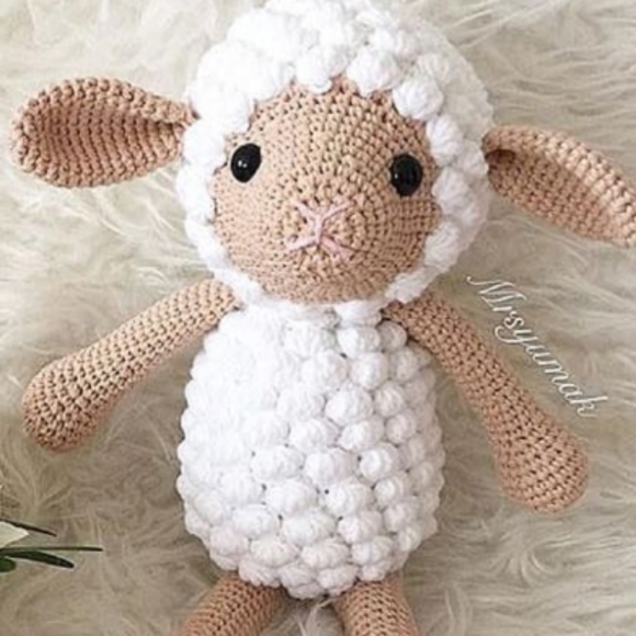 Baby Lamb gift for your loved ones ❤️10" handmade - Picture 6 of 7